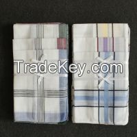 Good Quality Wholesale Cheap Cotton Stripe Men's Handkerchief