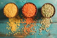 Red, Brown, Green split and whole lentils