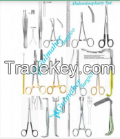 Abdominoplasty Surgery Instruments Set.