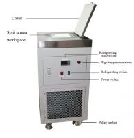 Low temperature freezing split screen machine