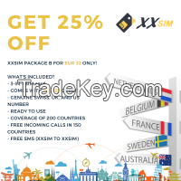 XXSIM - Package B (25% OFF - EUR 25 Credit Included)