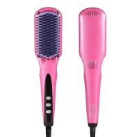  Electric Hair Straightener Brush Comb Fast Ceramic Professional Straightening Irons Hair Brushes From China
