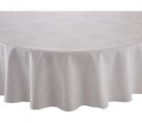 White Satin Band Cotton Tablecloths For Rectangle Table Decorations In Banquets, Events, Weddings