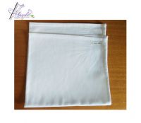 White Satin Band Cotton Tablecloths For Rectangle Table Decorations In Banquets, Events, Weddings