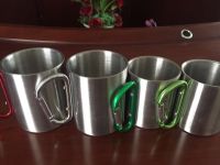 stainless steel coffee mug carabiner coffee mug coffee cup From China