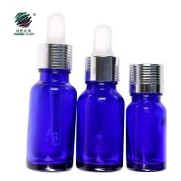 empty cobalt blue perfume glass bottles 50ml glass e-liquid bottle dropper 100ml free samples