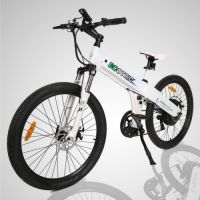 Classic EcoTric White 36V 500W Electric Mountain Bicycle Pedal Assist 26&quot; lithium battery