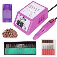 Finger Toe Nail Care Electric Nail Drill Machine Manicure Pedicure Kit Nail Art File Drill with 100pcs of Sanding Bands 30pcs Drill Bits