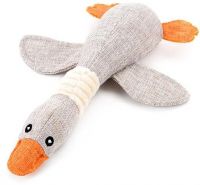 Swan Design Puppy Dog Chew Funny Sound Plush Pet Toys Pt100