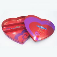 Heart-shape chocolate tin box factory in China