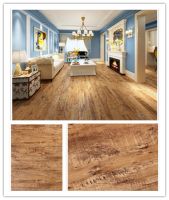 PVC flooring wood effect texture self adhesive renewable material environment friendly