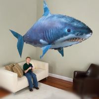 Remote Control Flying Helium Shark Toy Inflatable Balloons Fish