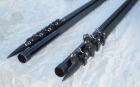 24 Feet Black Carbon Fiber Outrigger Poles Retractable For 2'' Holders