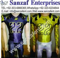 American football uniforms