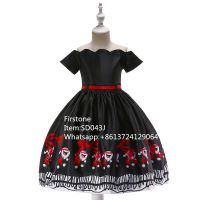 Boutique Cosplay Party Wear Baby Christmas Dress Girl Casual Garments SD043J