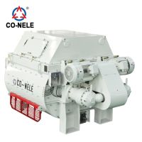 conele js1000 Portable electric twin shaft concrete mixer