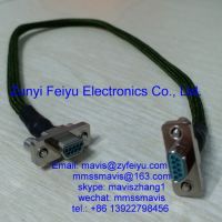 mil-dtl-83513 micro d connector 9 pin male plug  cable assembly