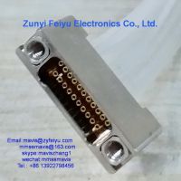 J63A series military rectangular nano-d ndd connector 21 pin crimp female receptacle