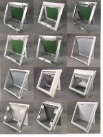 Fire rated access panel with rockwool insulation