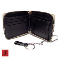 JUTE CANVAS ZIP ROUND CHAIN CLIP WALLET From Bangladesh