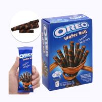 Oreo's Wafer Roll With Chocolate Flavored Cream 18g X 3sachets.