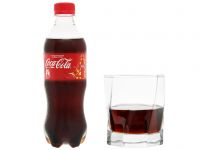 Coke's carbonated soft drink 390ml.