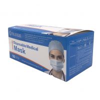 Factory direct sales 3 ply medical blue disposable breathable face mask