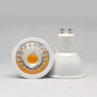 6w GU10 MR16 COB white dimmable led spotlight bulbs 220v 230v 110v 12 24 DCAC From China