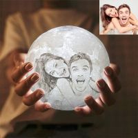 Personalized Photo Night Light | Customized 3D Printing Moon Light USB Charging Moon Night Lamp