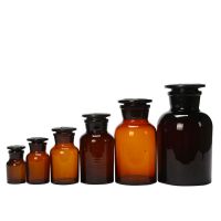 60ml 125ml 250ml 500ml 1000ml amber reagent pharmaceutical chemical apothecary glass bottle From China