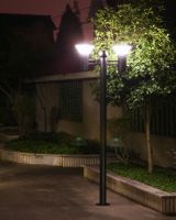 2m Height aluminum All in one outdoor solar garden light