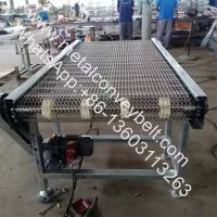 Food Grade 304 SS Stainless Steel Chain Link Spiral Wire Mesh Conveyor Belt/SS304 stainless steel chain spiral conveyor belt From China