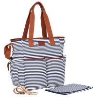 2019 new style stripe diaper bags