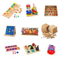 School Wooden Educational Montessori Materials learning center Kids Christmas Montessori Toys From China