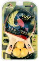 FLOTT wholesale table tennis set with two rackets 3 balls