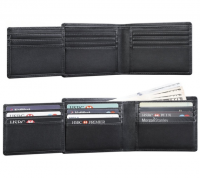 Genuine Leather Wallets for Men  ES RFID Blocking Wallet with ID Window Flap  Large Capacity Wallet