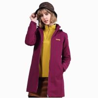 Winter Women 100% Nylon Windbreaker Long Cotton-padded Jacket Coat From China