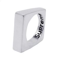 Square mens jewelry unisex vintage geometric shape ring in 925 sterling silver for women