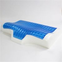 cooling gel memory foam neck pain relax led pillow