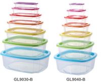 14pk Rainbow Rectangular/Square Plastic Lunch Box Cereal Food Fresh-Keeping Kitchen Storage Container Set