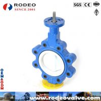 Full PTFE lined lug butterfly valve