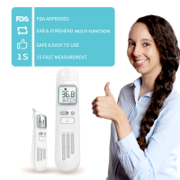 FDA approved medical thermometer AOJ-20B contact less thermometer for both baby &amp; Adult