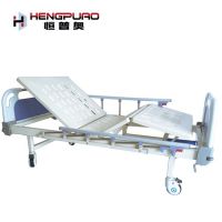 manual two cranks modern hospital bed for elderly man