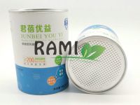Rami Empty Airtight Container Easy Peel Off End Cardboard Paper Tube For Talcum Powder
