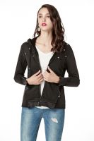  Hooded Sweatshirt Women,zip Up And Heavy Washed Functional Cotton Sweatshirts With Pearls On Front Shoulder 