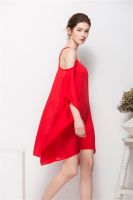 Off Shoulder Rayon Loose  Beach Dress For Women 