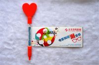 Plastic ballpoint pen banner pen adverting pen promotional pen with custom logo From China