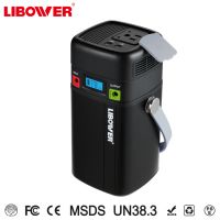 Rechargeable solar power station for outdoor camping with ac110V/220V DC 12V/5A double USB Type-c From China