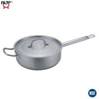 (Model 03) Short Body Stainless Steel Sauce Pot With Compound Bottom From China