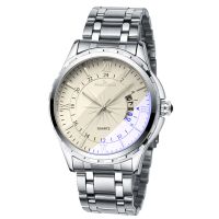 Wholesale Cheap Custom Logo men's quartz wrist Watches with steel band